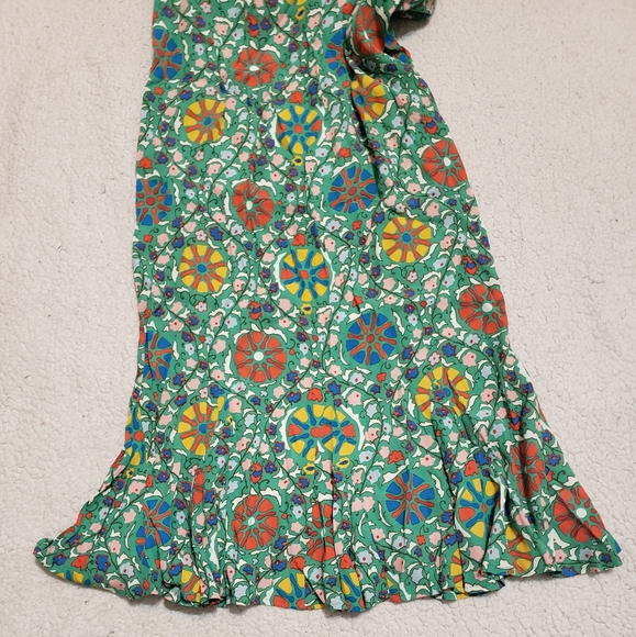 RHODE x Target Women's Zinnia Floral Print Short Sleeve Midi Dress - Picture 7 of 13